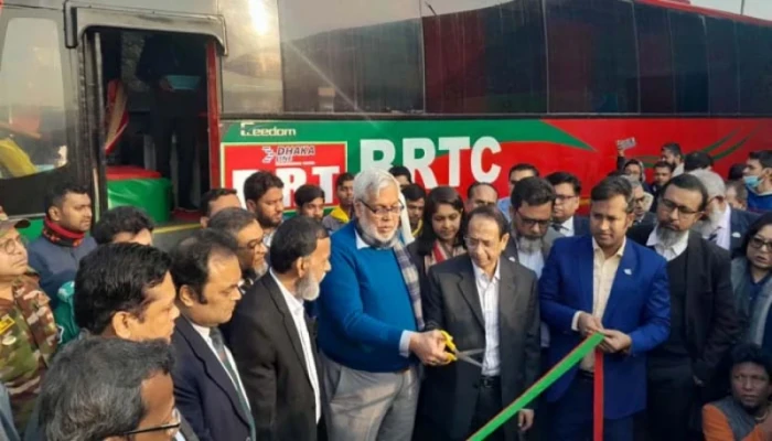 ​ঢাকা-গাজীপুর রুটে চালু হলো বিআরটিসির এসি বাস