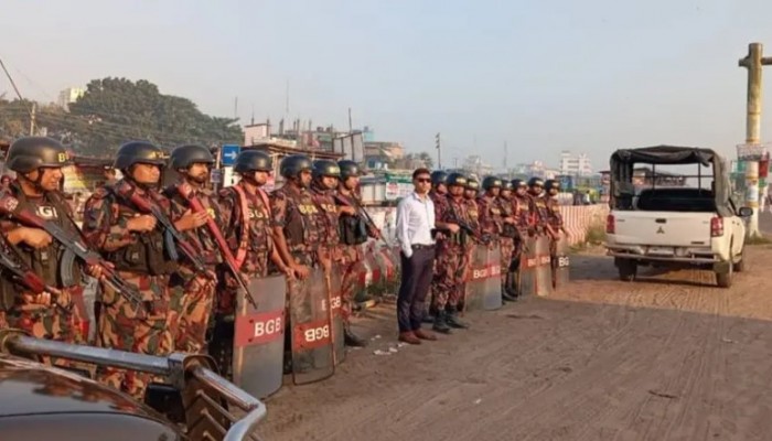 ঢাকা, গোপালগঞ্জ, ফরিদপুর ও মাদারীপুরে বিজিবি মোতায়েন