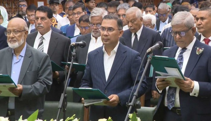 বিএনপির নব নির্বাচিত সংসদ সদস্যদের শপথ গ্রহন