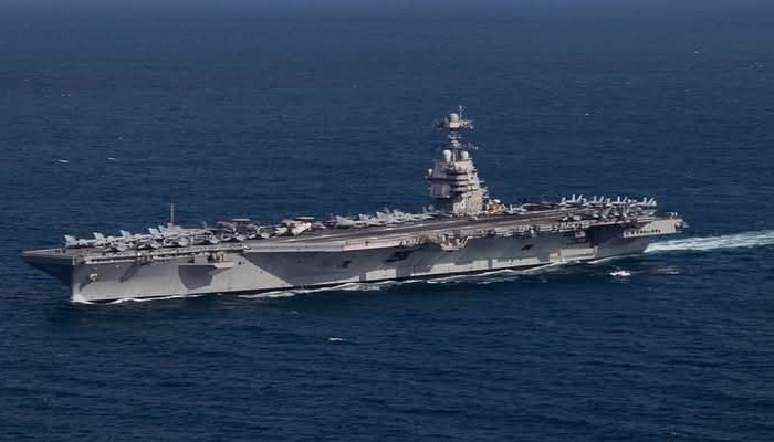 ৩০ ঘন্টাধরে জ্বলছে মার্কিন রণতরী জেরাল্ড আর ফোর্ড, ব্যাপক ক্ষতি